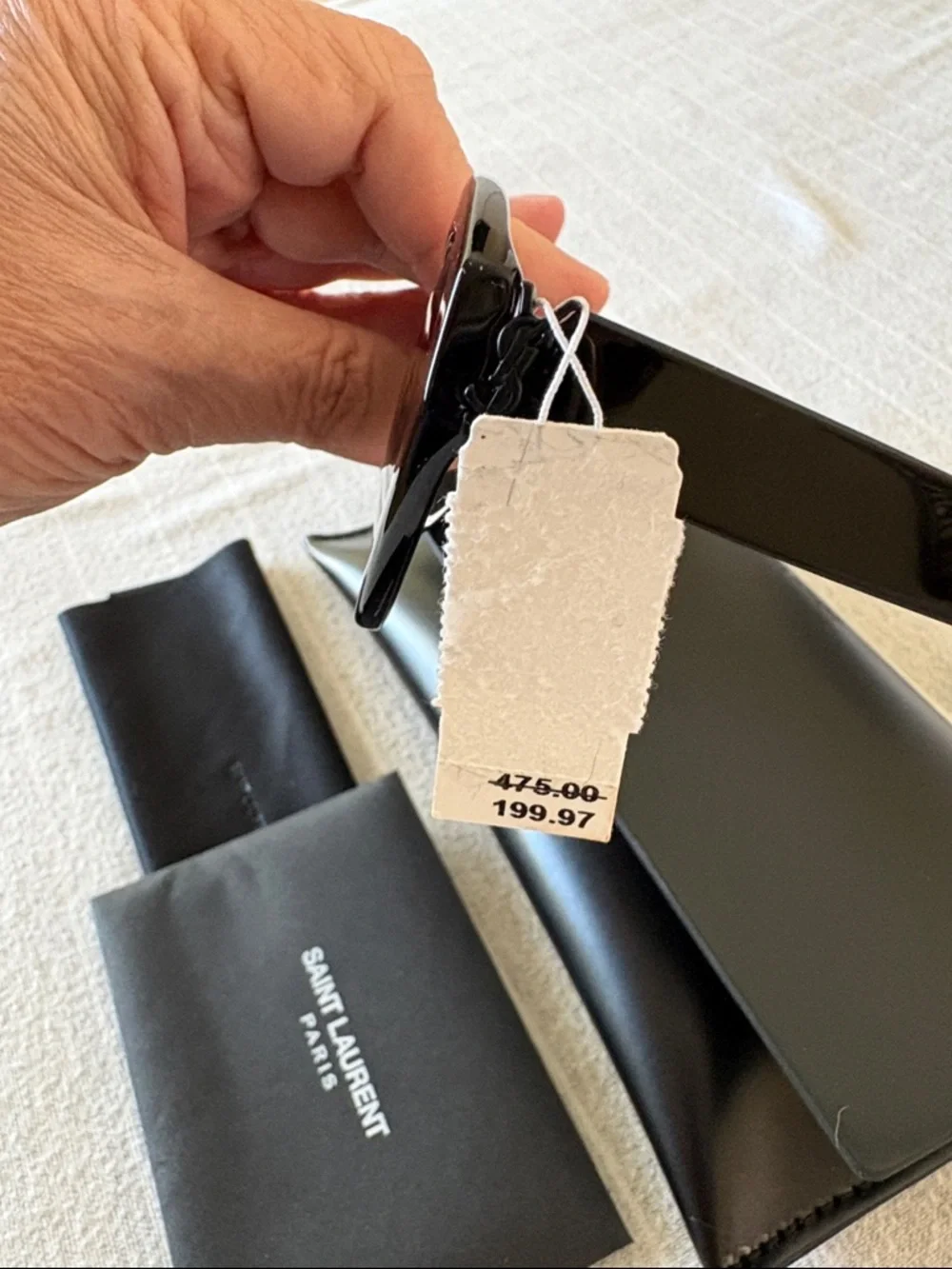 Saint Laurent Black Oversized Sunglasses - Picture 4 of 6